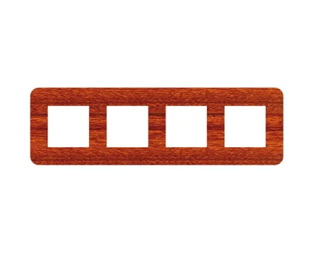 Рамка 4-на EFAPEL Latina EU черв.дерево