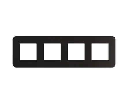 Рамка 4-на EFAPEL Latina, чорний матовий