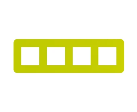 Рамка 4-на EFAPEL Latina EU зелен.