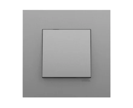 Вимикач 1кл. 10АХ, 250V, EFAPEL QUADRO алюміній