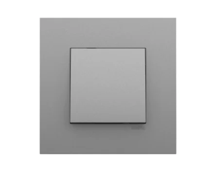 Вимикач 1кл. перехр. EFAPEL QUADRO 10АХ, 250V, алюміній