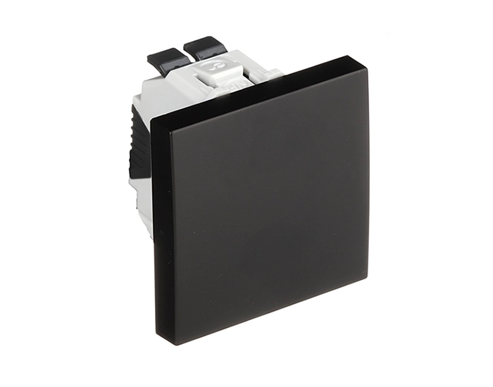 4605112 SPM_1 Вимикач 1кл. перехр. EFAPEL QUADRO 10АХ, 250V, чорний матовий