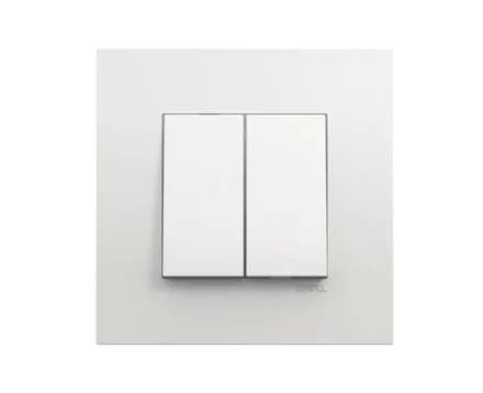 Вимикач 2кл. EFAPEL QUADRO 10АХ, 250V білий глянцевий