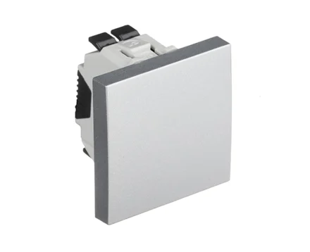 Вимикач 1кл. сход. EFAPEL QUADRO 10АХ, 250V, алюміній