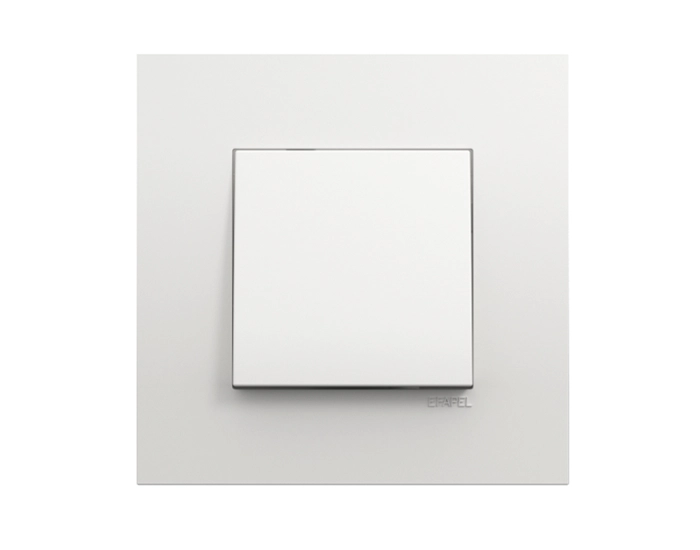 4607112 SBM Вимикач 1кл. сход. EFAPEL QUADRO 10АХ, 250V, білий матовий