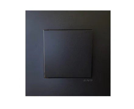 Вимикач 1кл. сход. EFAPEL QUADRO 10АХ, 250V, чорний матовий