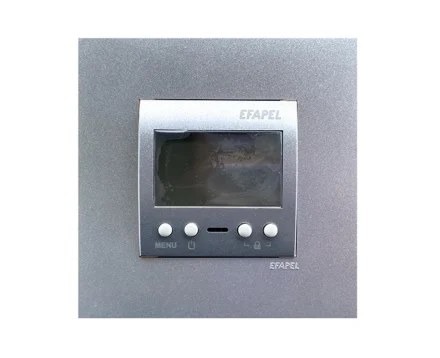 Термостат програматор для теплої підлоги EFAPEL QUADRO, 250 V/16A алюміній