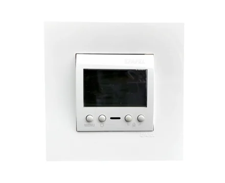 Термостат-програматор б/датчика EFAPEL QUADRO білий глянцевий