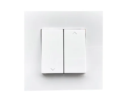 Вимикач жалюзі EFAPEL QUADRO білий глянцевий