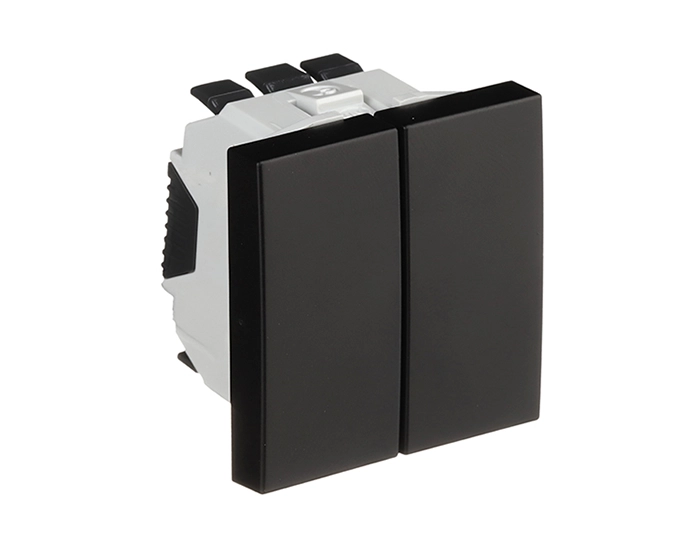 4628112 SPM_1 Вимикач жалюзі EFAPEL QUADRO чорний матовий