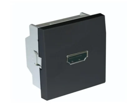 Розетка 1-на HDMI EFAPEL QUADRO чорний матовий