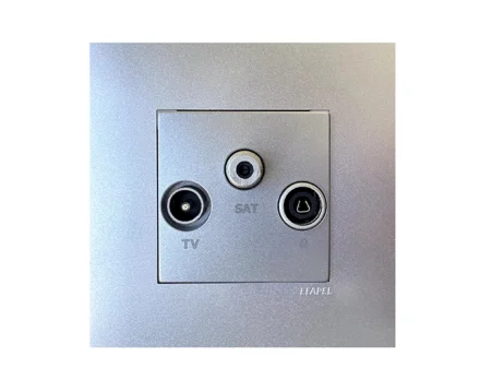 Розетка TV кінцева TV-R-SAT EFAPEL QUADRO алюміній