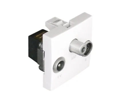 Розетка TV кінцева TV-R-SAT EFAPEL QUADRO білий матовий