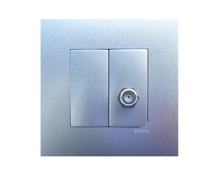 Розетка TV базова EFAPEL QUADRO тип F алюміній