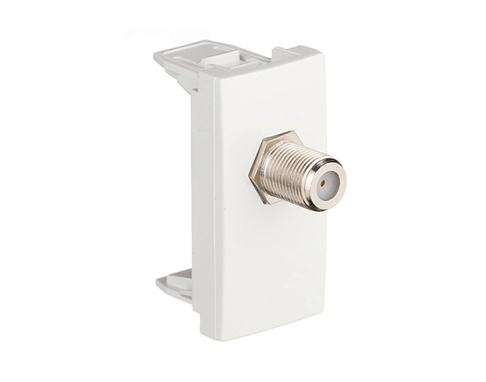 4697912 SBR_1 Розетка TV базова EFAPEL QUADRO тип F білий глянцевий