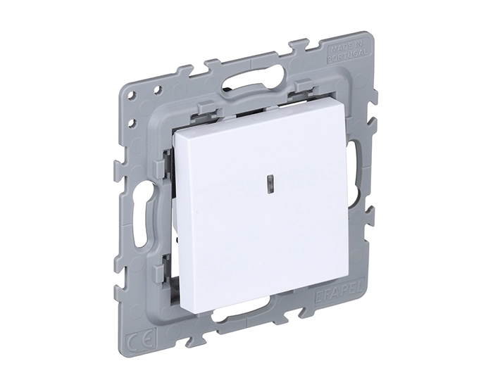 4701212 SBR Вимикач 1кл. з підсв. EFAPEL Latina 10АХ, 250V, білий глянцевий