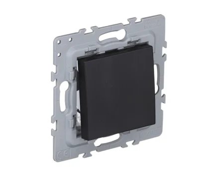 Вимикач 1кл. перехр. EFAPEL Latina 10АХ, 250V, чорний матовий