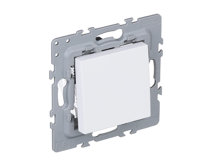 4707112 SBM Вимикач 1кл. сход. EFAPEL Latina 10АХ, 250V, білий матовий