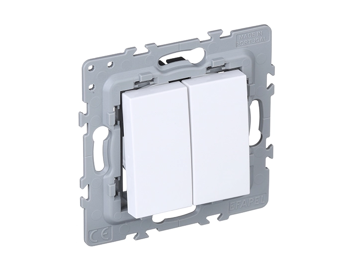 4710112 SBR Вимикач 2кл. сход. EFAPEL Latina 10АХ, 250V білий глянцевий