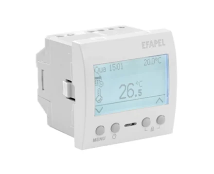 Термостат програматор для теплої підлоги EFAPEL Latina, 250 V/16A білий матовий