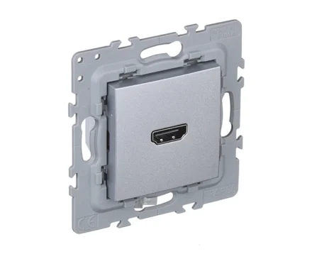 Розетка 1-на HDMI EFAPEL Latina, алюміній
