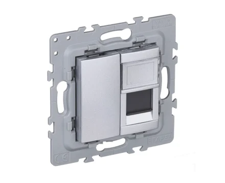 Розетка РС EFAPEL Latina RJ45 5e, алюміній