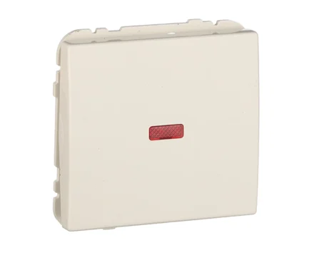 Вимикач 1кл. Efapel Apolo 10АХ, 250V з підсвіткою, слонова кістка