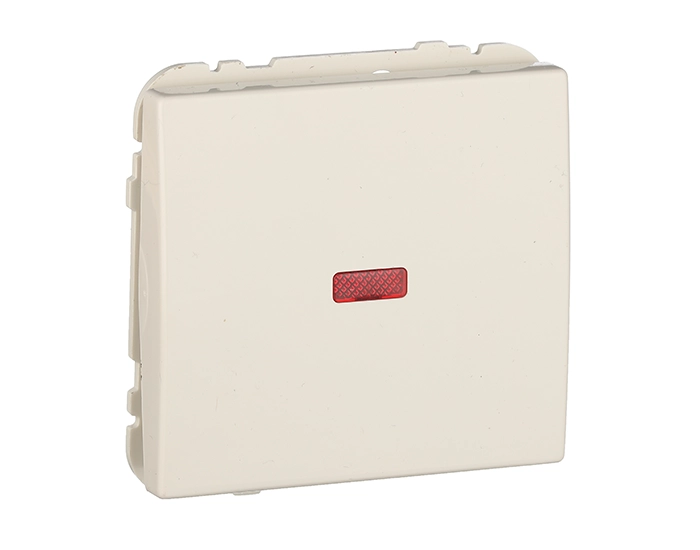50012 TMF Вимикач 1кл. Efapel Apolo 10АХ, 250V з підсвіткою, слонова кістка