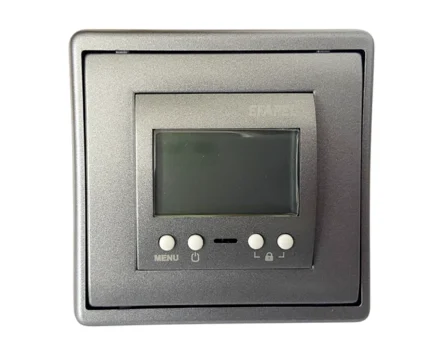 Термостат програматор для теплої підлоги Efapel Apolo, 250 V/16A металік графітовий