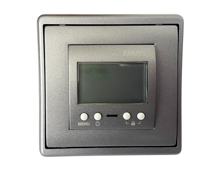 50232 TGR_1 Термостат програматор для теплої підлоги Efapel Apolo, 250 V/16A металік графітовий