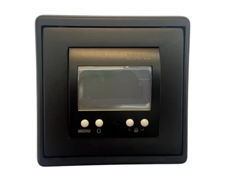 Термостат програматор для теплої підлоги Efapel Apolo, 250 V/16A чорний матовий