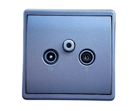 Розетка TV кінцева Efapel Apolo R TV-SAT металік графітовий