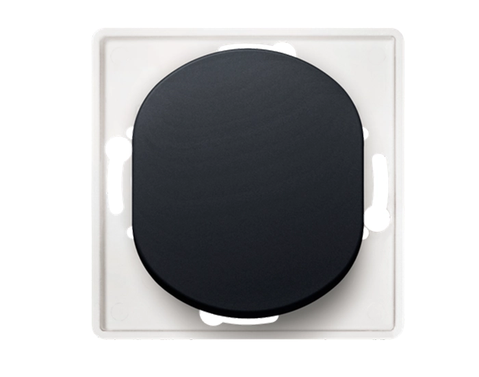 E608.E Механізм вимикача 1кл. перехр. Aling-Conel EON, чорний глянцевий