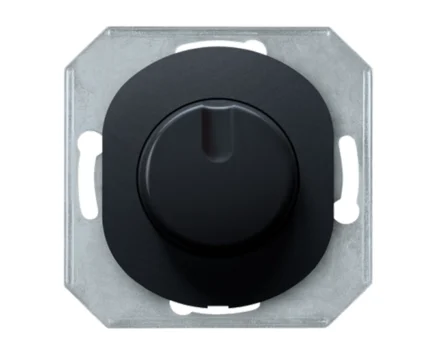 Механізм світлорегулятор для LED, 100Вт, Aling-Conel EON, чорний глянцевий