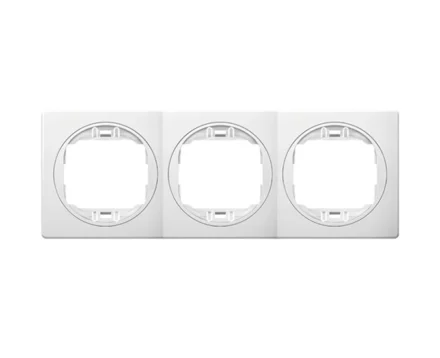 Рамка 3-на гориз. Aling-Conel EON, білий-білий