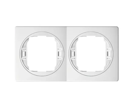 Рамка 2-на вертик. Aling-Conel EON, білий-білий