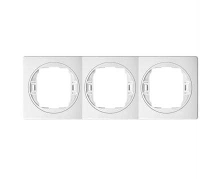 Рамка 3-на вертик. Aling-Conel EON, білий-білий