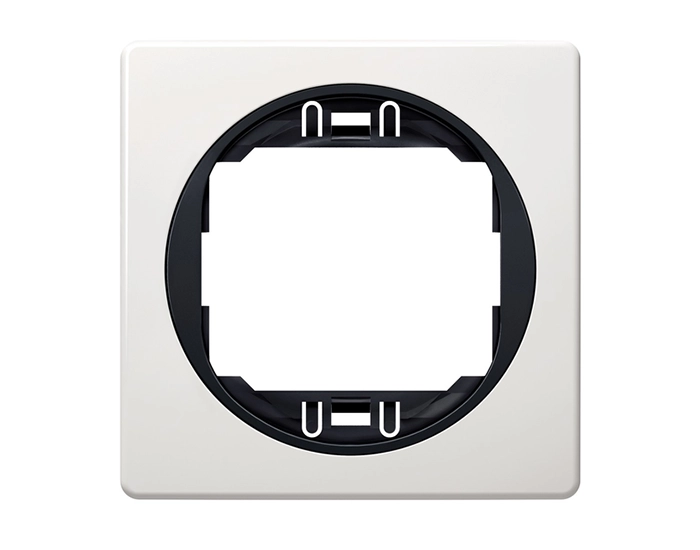 E6801.0E Рамка 1-на Aling-Conel EON, 80*80 білий-чорний