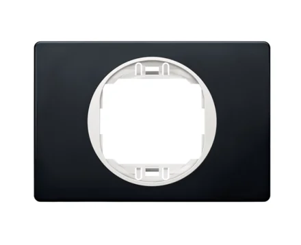 Рамка 1-на Aling-Conel EON, 80*120 чорний матовий-білий