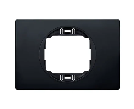 Рамка 1-на Aling-Conel EON, 80*120 чорний матовий-чорний