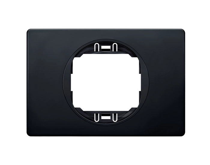 E6803.E1Е Рамка 1-на Aling-Conel EON, 80*120 чорний матовий-чорний