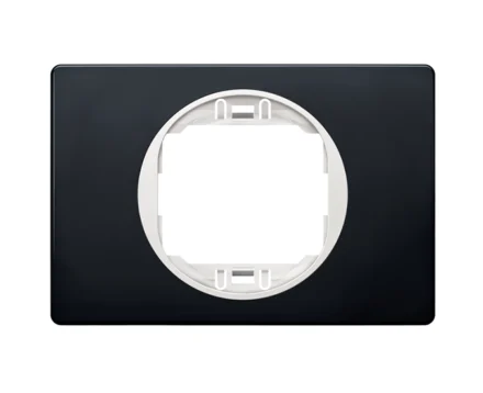 Рамка 1-на Aling-Conel EON, 80*120, чорн. глянець-білий