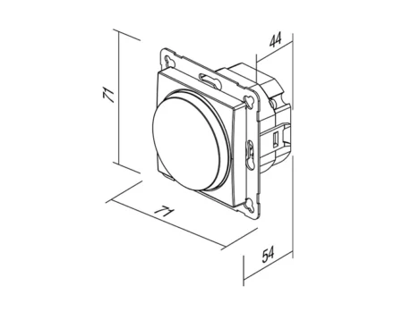 Світлорегулятор повор. RL 40-400Вт TEM LOGIQ білий