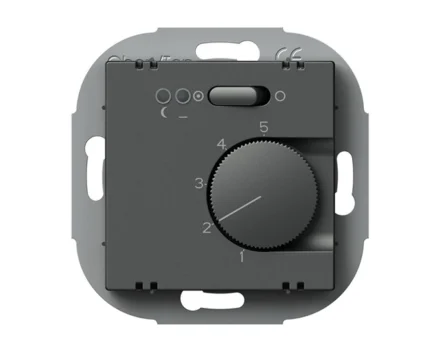 Термостат підлогового обігріву TEM LOGIQ, антрацит