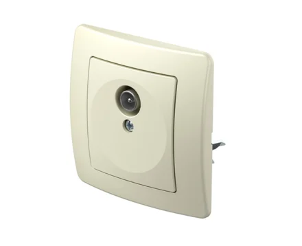 Розетка телев. базова TVR 0dB ТЕМ EKONOMIK без рамки, сл. кістка