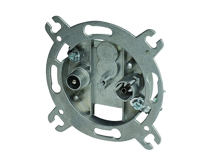 KE11IWXO-U Розетка телев. кінцева TVR ТЕМ EKONOMIK без рамки, сл. кістка