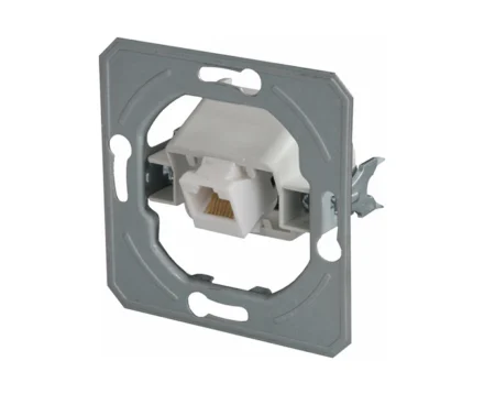 Розетка телеф. RJ11 6/6 CAT3 ТЕМ EKONOMIK без рамки, сл. кістка