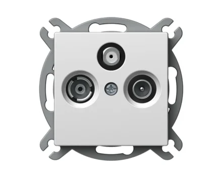 Розетка телев. кінцева 3dB TVR-SAT TEM LOGIQ, біла