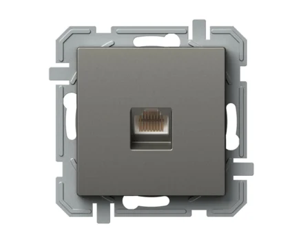 Розетка комп'ютерн. RJ45 Cat 5e TEM LOGIQ, титан