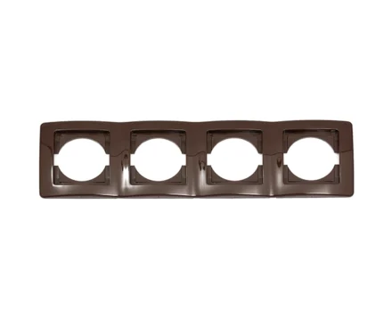 Рамка 4-кр. гориз. ТЕМ EKONOMIK OE40CB шоколад